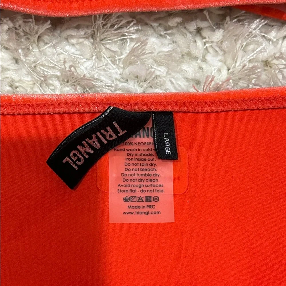 Triangl Swimwear Vibrant Orange Bikini Set - Picture 4 of 8